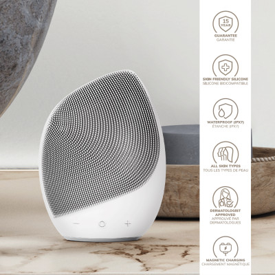 Електронна ультразвукова щітка для обличчя GESKE Sonic Facial Brush 5 в 1 white