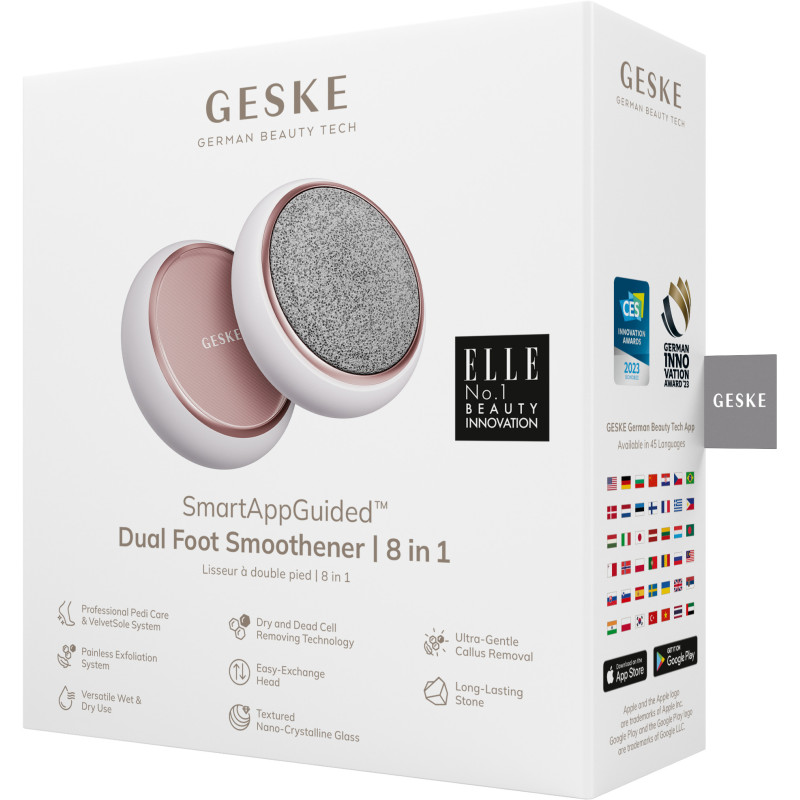 Набір для догляду за стопами GESKE Dual Foot Smoothener 8 в 1 starlight