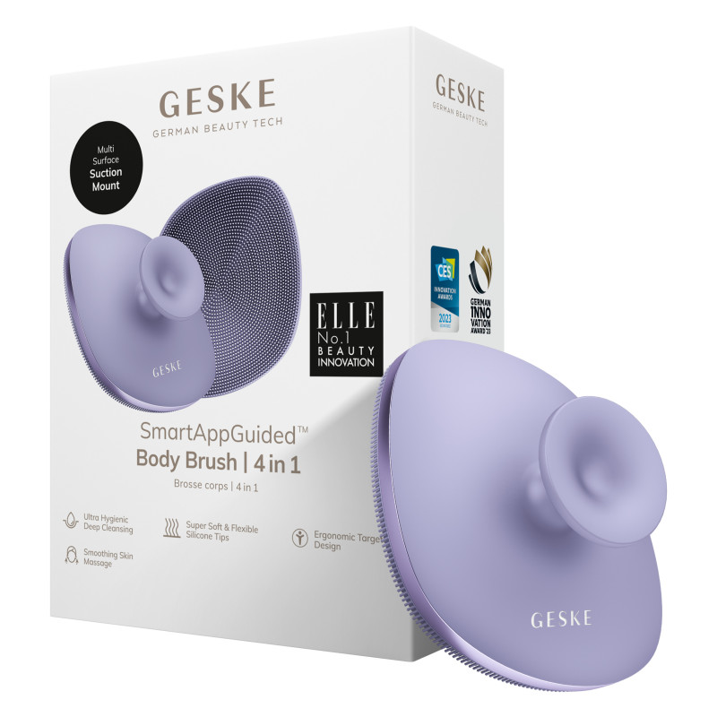 Щітка для тіла GESKE Body Brush 4 в 1 purple