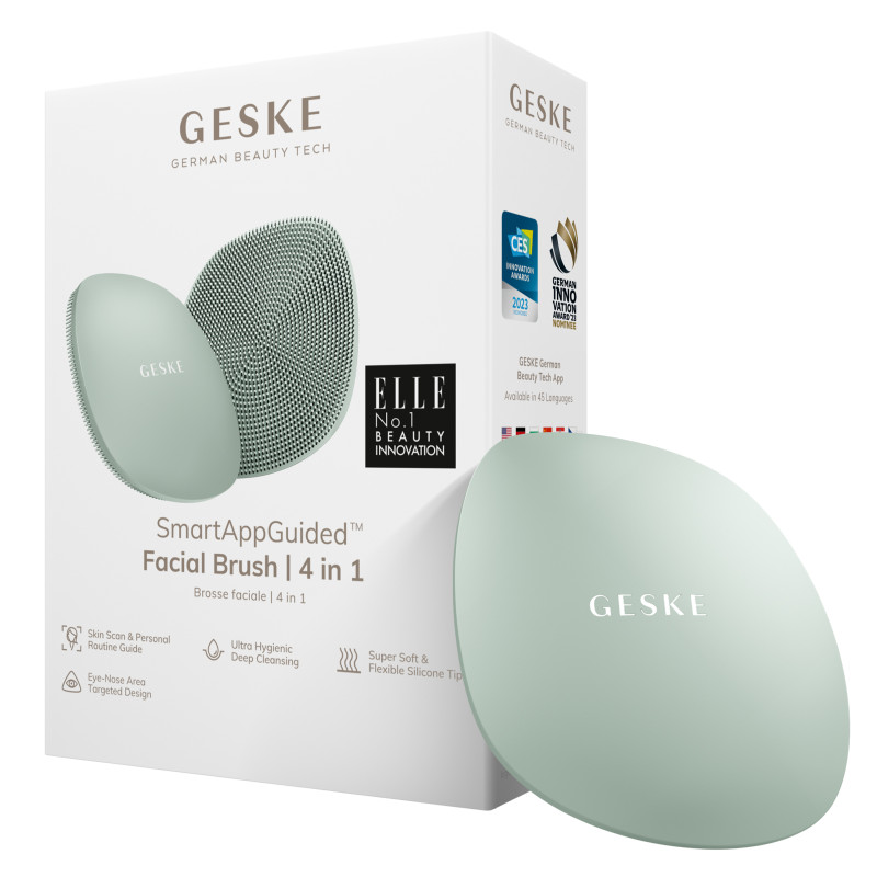 Щітка для обличчя GESKE Facial Brush 4 в 1 green