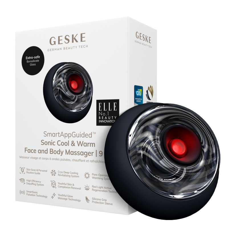 Масажер для обличчя та тіла GESKE Sonic Cool&Warm Face and Body Massager 9 в 1 black