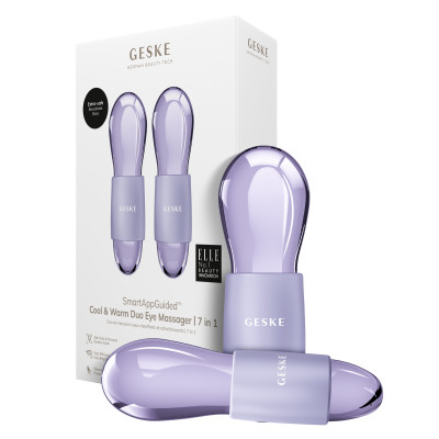 Подвійний масажер для очей GESKE Cool&Warm Duo Eye Massager purple