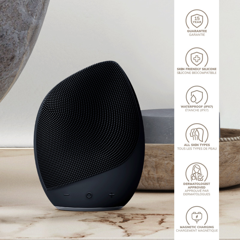 Електронна ультразвукова щітка для обличчя GESKE Sonic Facial Brush 5 в 1 black