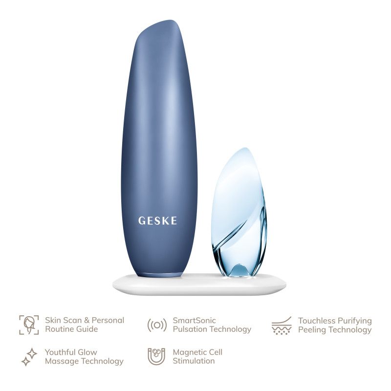 Безконтактна магнітна пілінг-маска GESKE Touchless Magnetic Peeling Mask 5 в 1 aquamarine