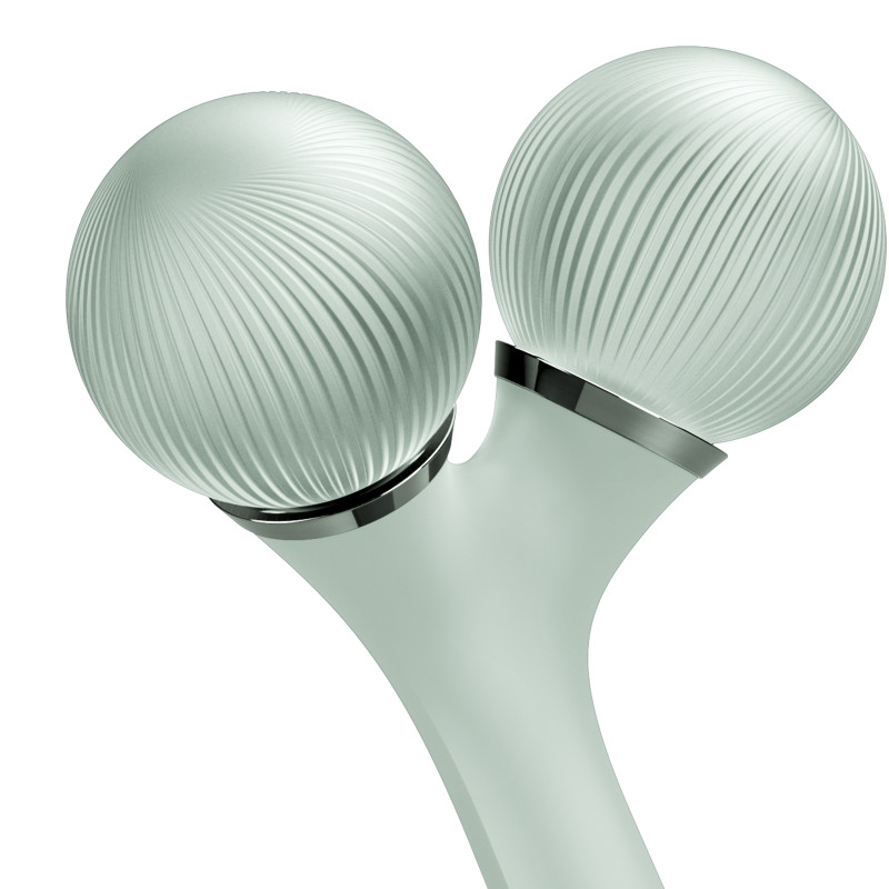 Електронний ультразвуковий ролик для обличчя та тіла GESKE Sonic Facial&Body Roller 4 в 1 green