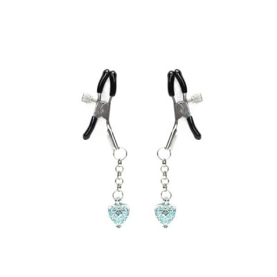 Затискачі для сосків Liebe Seele Glow-in-dark Nipple Clamps Light Blue Затискачі для сосків Liebe Seele Glow-in-dark Nipple Clamps Light Blue