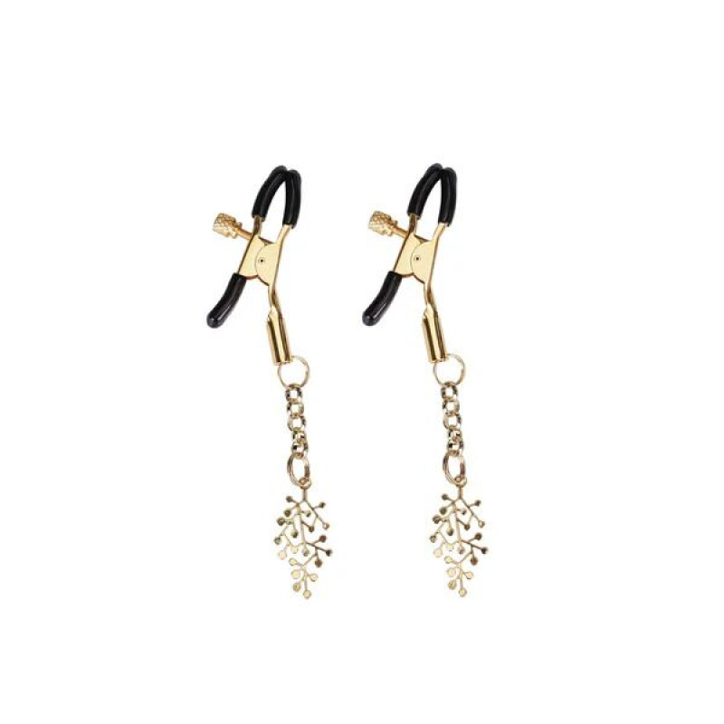 Затискачі для сосків Liebe Seele Rose Tree Nipple Clamps Gold