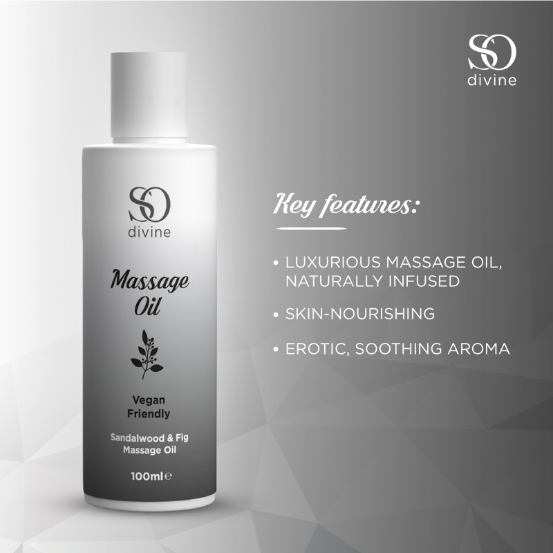 Олія для чуттєвого масажу So Divine Sandalwood & Fig