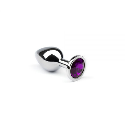 Анальна пробка CRYSTAL Silver Amethyst розмір: S
