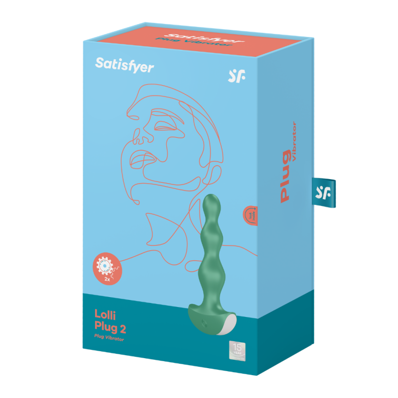 Анальный стимулятор шарики Lolli-Plug 2 цвет: зеленый Satisfyer