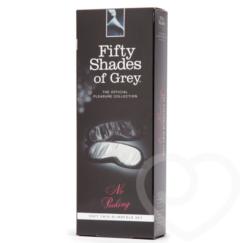 Повязки на глаза НЕ ПОДГЛЯДЫВАЙ! набор из 2х повязок Fifty Shades of Grey