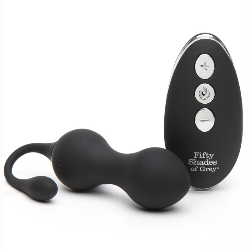 Вагінальні кульки Кегеля Fifty Shades of Grey Relentless Vibration з вібрацією та пультом, 40 г