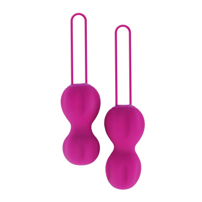 Вагінальні кульки Nomi Tang IntiMate Plus, вага: 83гр і 139гр, колір: рожевий 