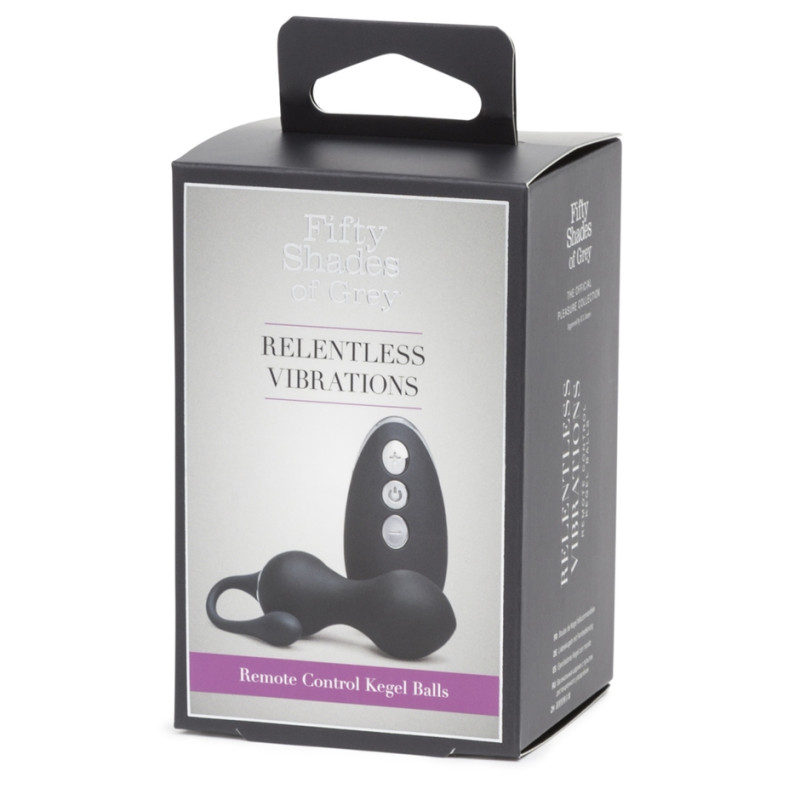Вагінальні кульки Кегеля Fifty Shades of Grey Relentless Vibration з вібрацією та пультом, 40 г