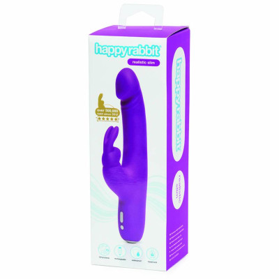 Вібратор кролик HAPPY RABBIT Slimline Реалістичний Lovehoney