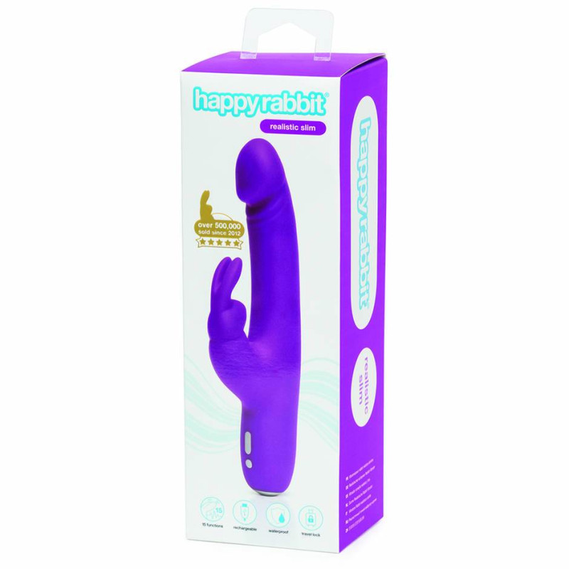 Вібратор кролик HAPPY RABBIT Slimline Реалістичний Lovehoney