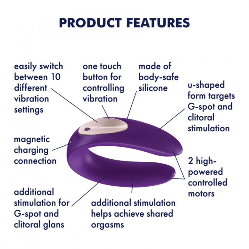 Вібратор для пар Satisfyer Double Plus