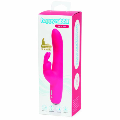 Вібратор-кролик Lovehoney Happy Rabbit Slimline Плавний вигин
