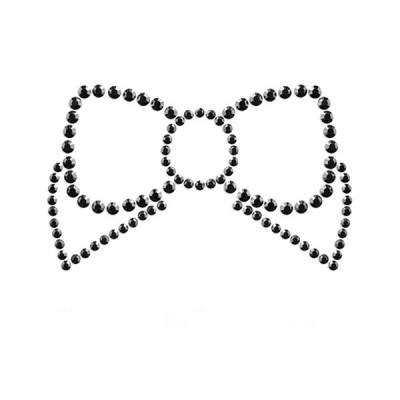 Украшения для груди со стразами MIMI Bow цвет: черный Bijoux Indiscrets